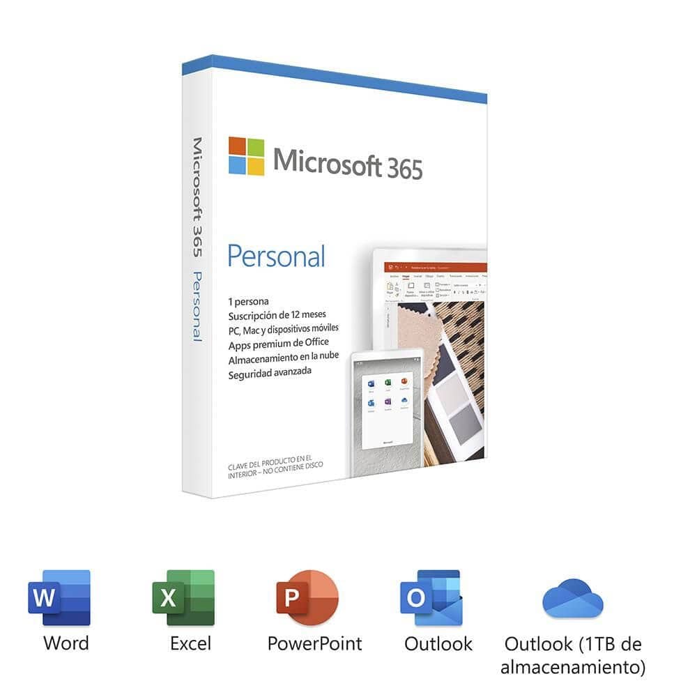 Microsoft 365 Personal - Licencia de suscripción (1 año) - 1 persona  Microsoft - MACRO